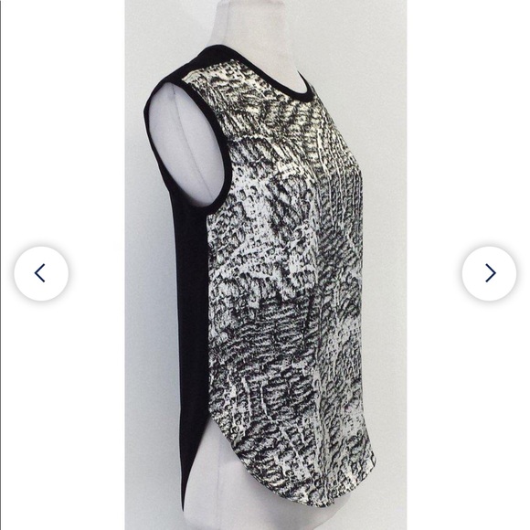 Helmet Lang Abstract Print Blouse - Picture 2 of 10